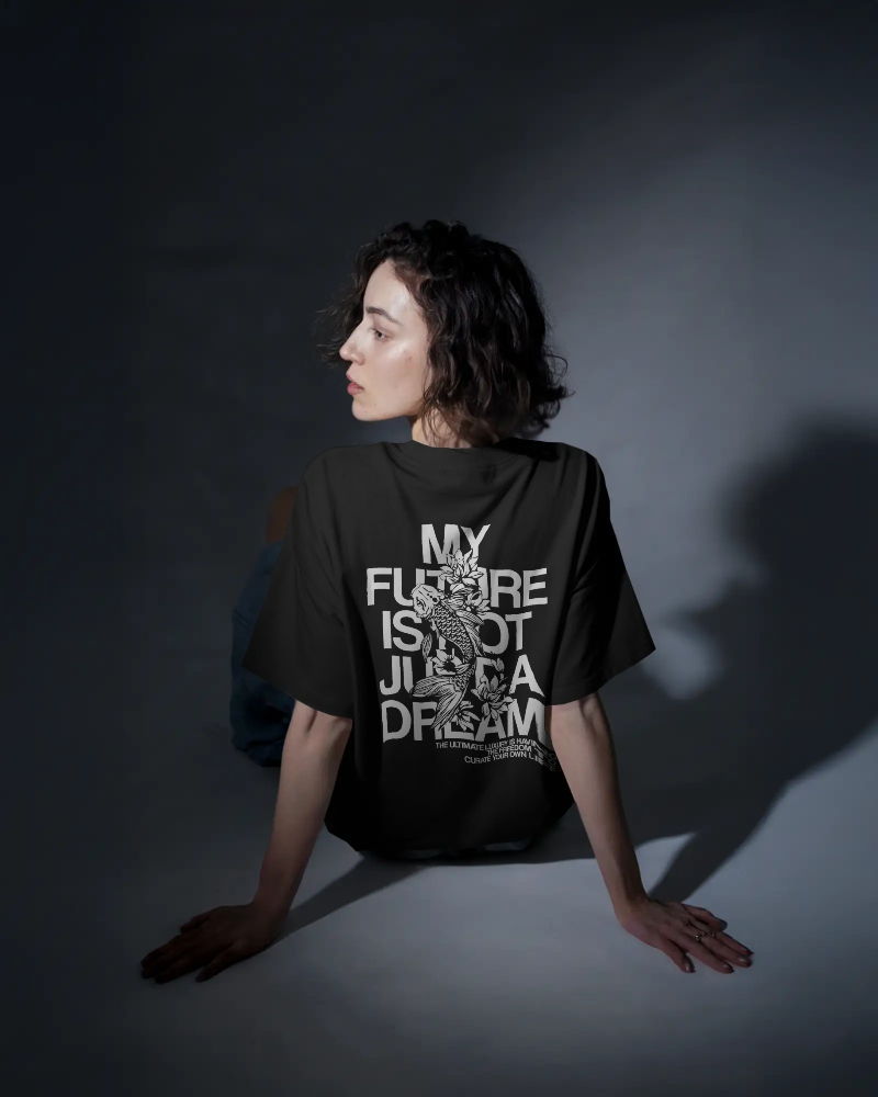 FUTURE - Oversized Black T-Shirt | Dark Edition | Unisex