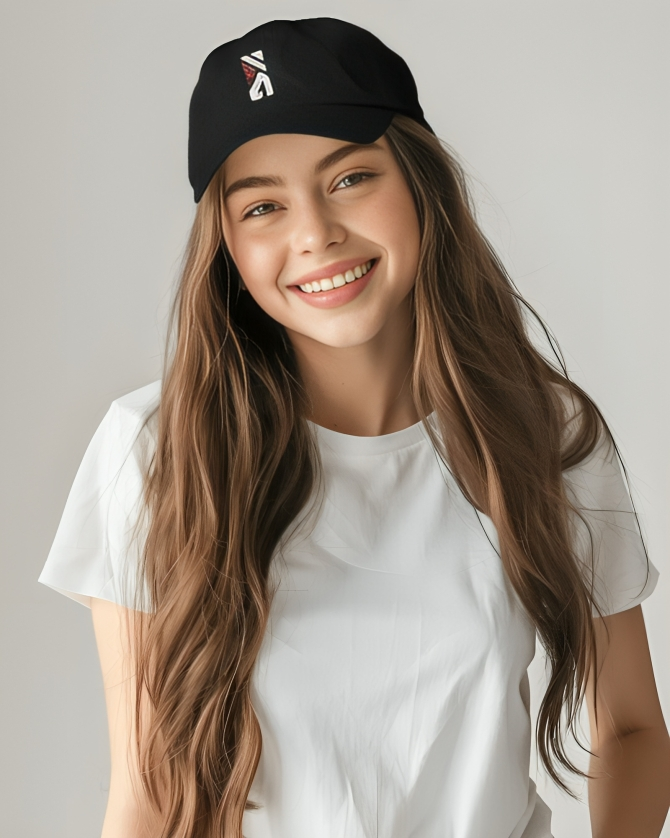 The Hustle Groove Co. Embroidery Logo Black Baseball Cap