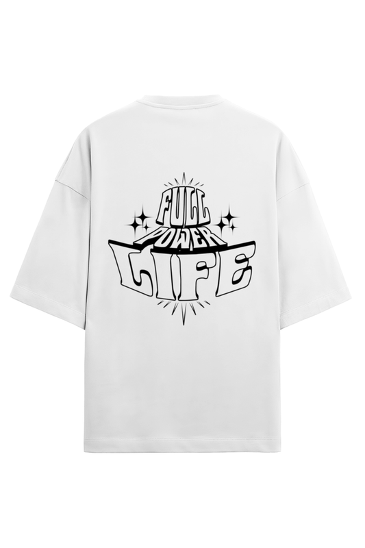   LIFTR FULL POWER LIFE WHITE TSHIRT