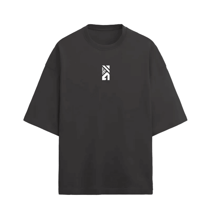 Black T-Shirt Front Hustle 