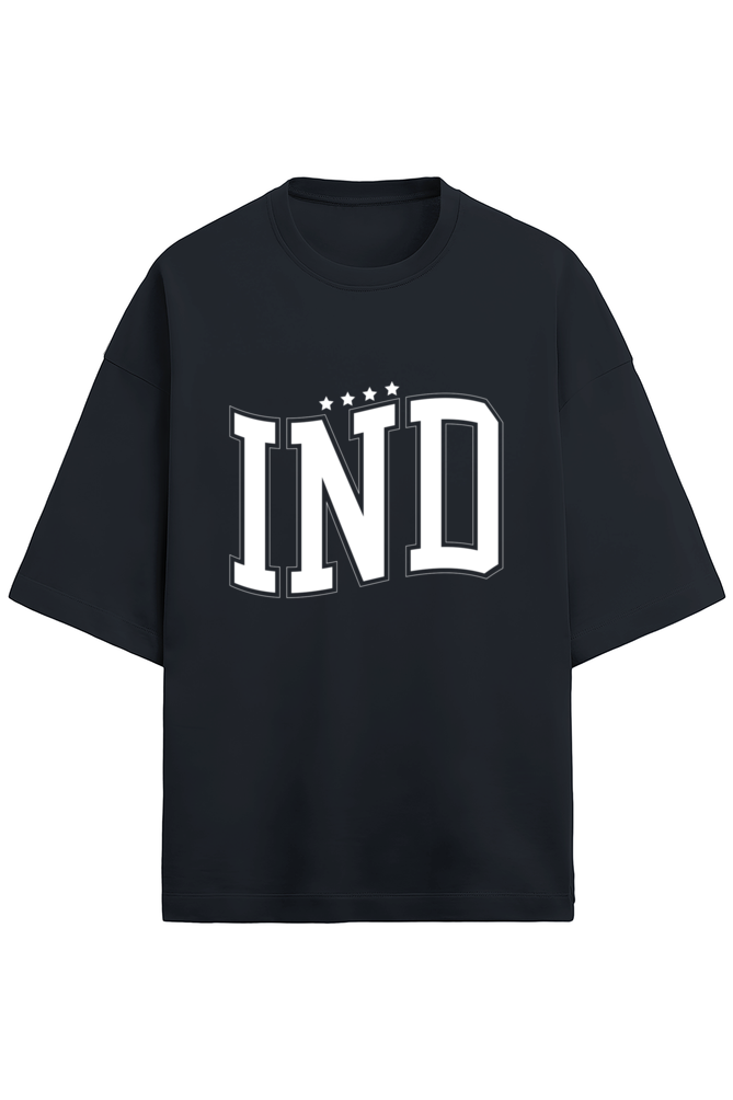 INDIA Champions Oversized French Terry T-shirt - Navy Blue