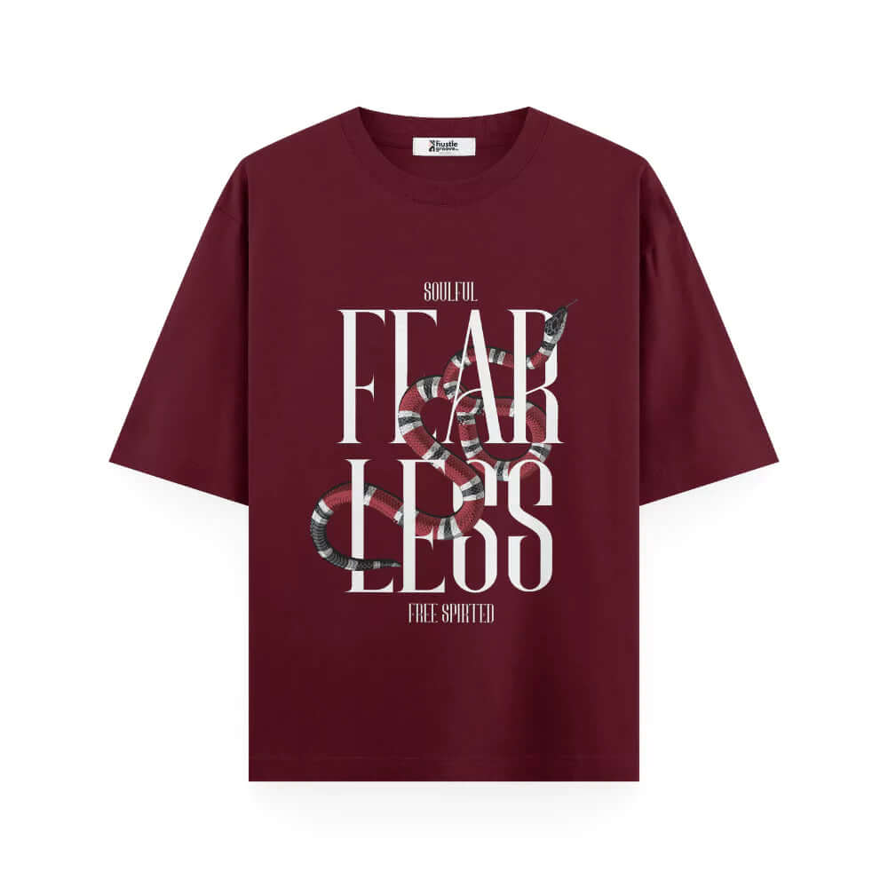 Soulful T Shirt | Fearless & Free Spirited - Unisex Oversized T-shirt Color Edition