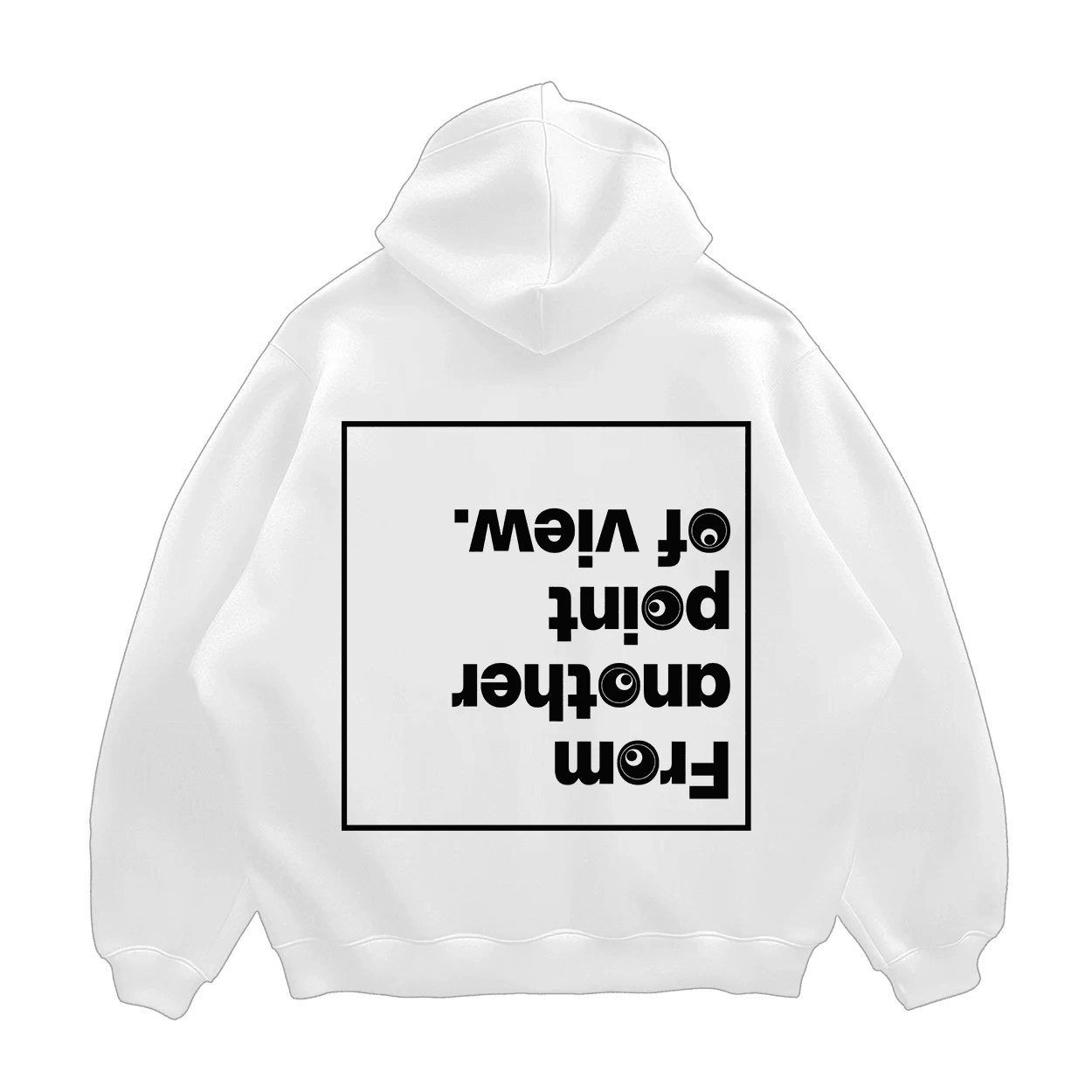 Another point of view white hoodie 