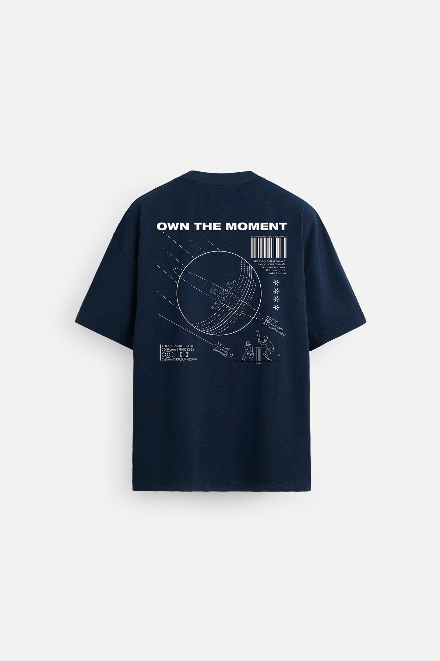 OWN THE MOMENT II OVERSIZED TSHIRT - NAVY BLUE