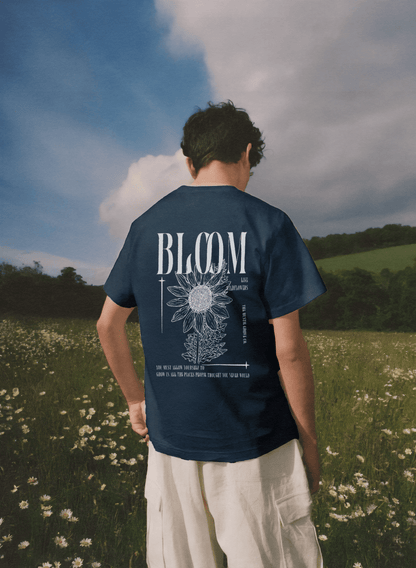 BLOOM - UNISEX BACK PRINT T-SHIRT