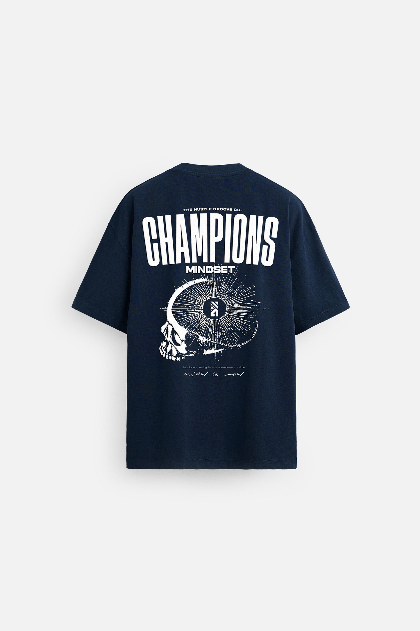 CHAMPIONS MINDSET OVERSIZED TSHIRT - NAVY BLUE