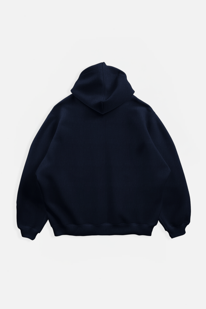 INDIA CHAMPIONS EMBROIDERY OVERSIZE HOODIE - NAVY BLUE