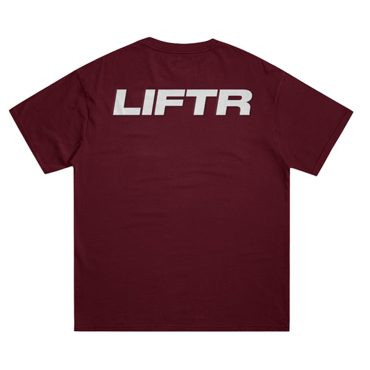   SUPIMA T-SHIRT - MAROON THGC X LIFTR