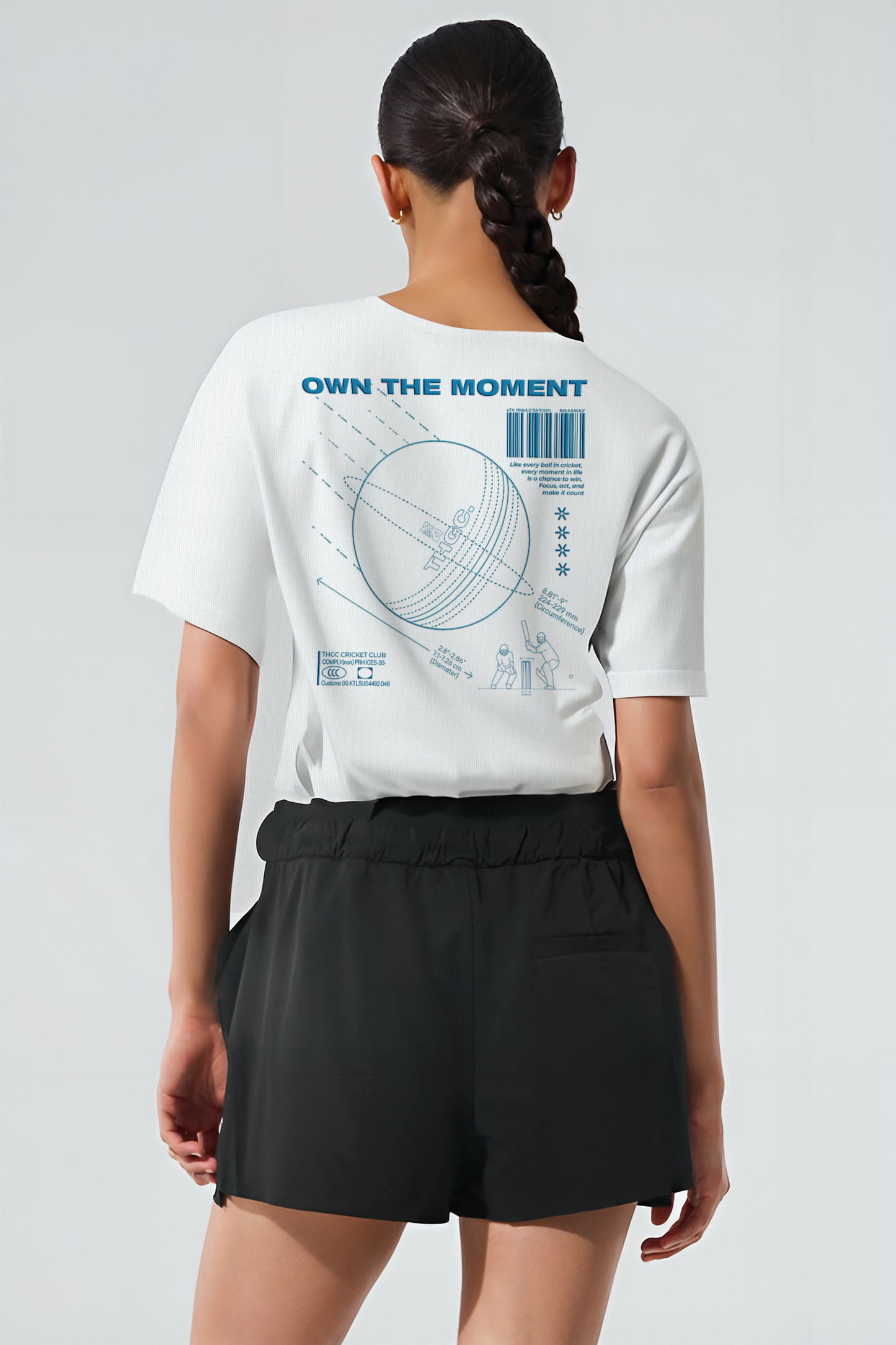 OWN THE MOMENT II OVERSIZED TSHIRT - WHITE