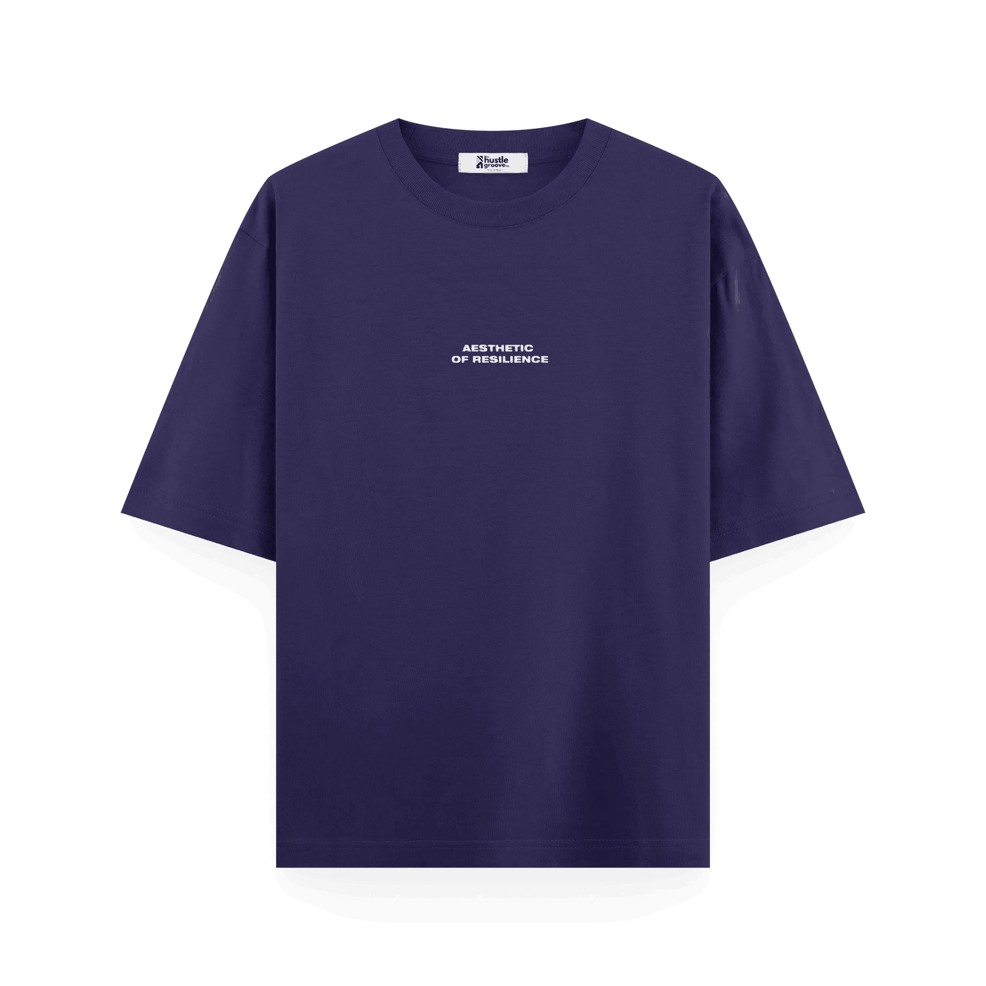  Purple Aesthetic Of ResilienceFront Oversized T-Shirt