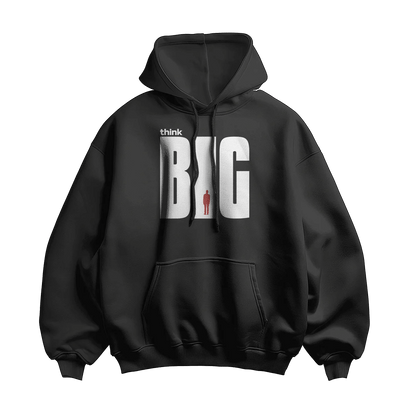 THINK BIG-UNISEX HOODIE BLACK & WHITE EDITION