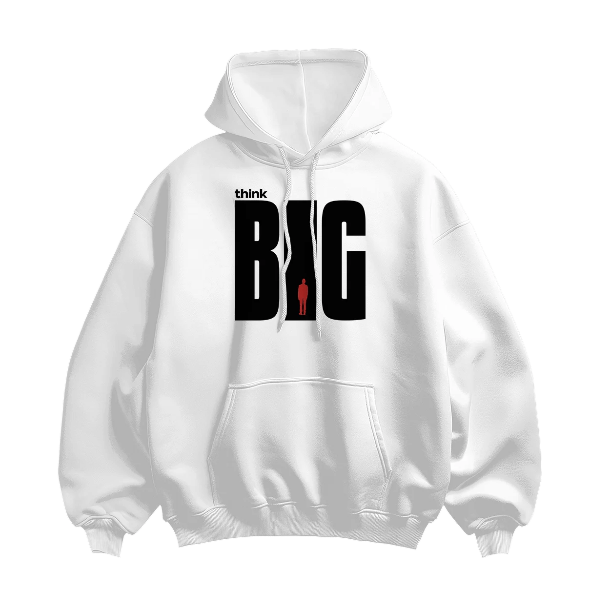 THINK BIG-UNISEX HOODIE BLACK & WHITE EDITION