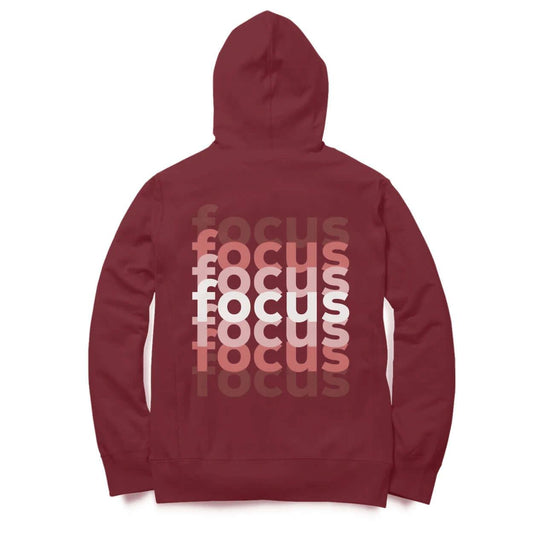 Focus Maroon Hoodie Online