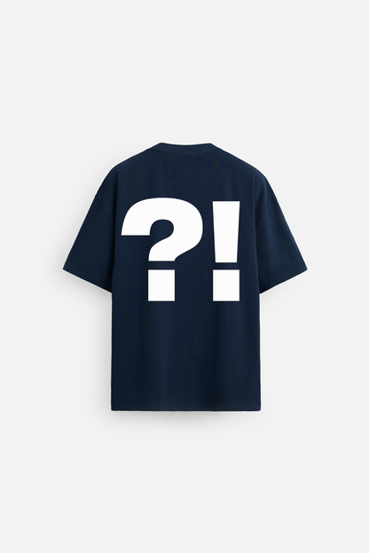 IF NOT NOW - WHEN?! OVERSIZED TSHIRT - NAVY BLUE