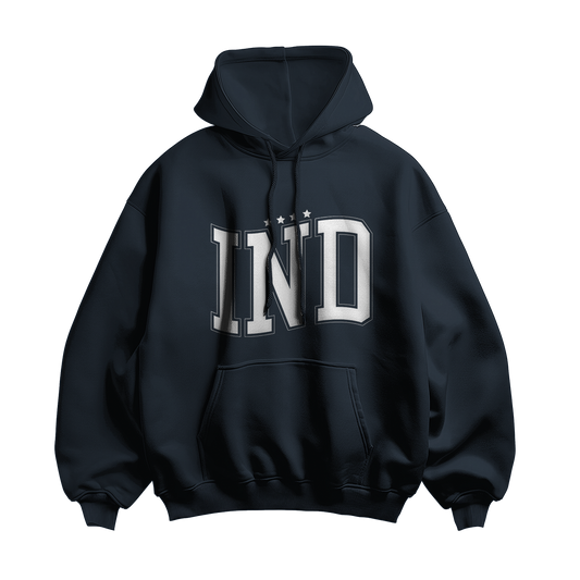 INDIA Champions Oversized Unisex Hoodie - Navy Blue