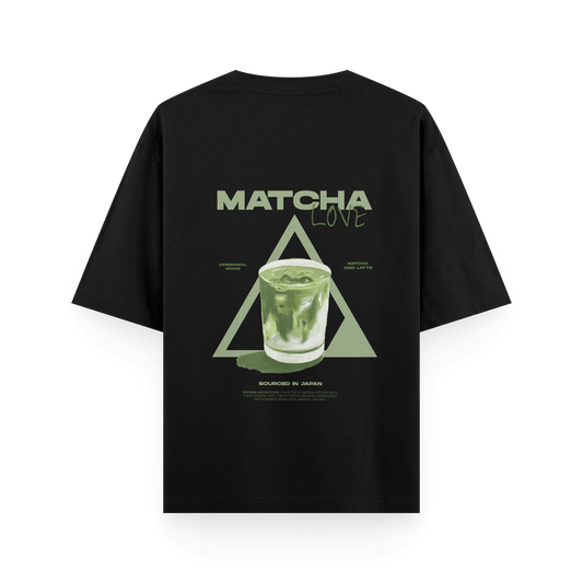 KINYA-MATCHA LOVE BLACK T-SHIRT