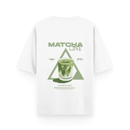 KINYA-MATCHA LOVE WHITE UNISEX T-SHIRT