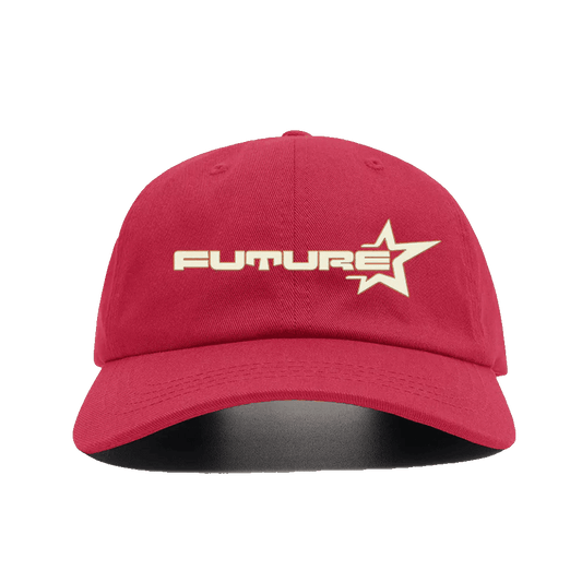 Future Star Embroidery Text - Red Baseball Cap