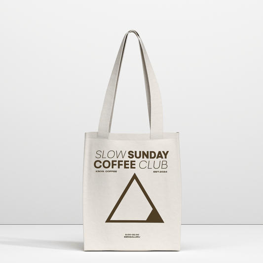 Slow Sunday Coffee Club  White Bag