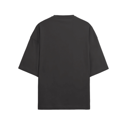 Kinya - Black French Terry Oversized T-Shirt - Unisex