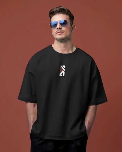 THGC ORIGINALS - HEAVY BLACK TEE WITH COLOR EMBROIDERY LOGO