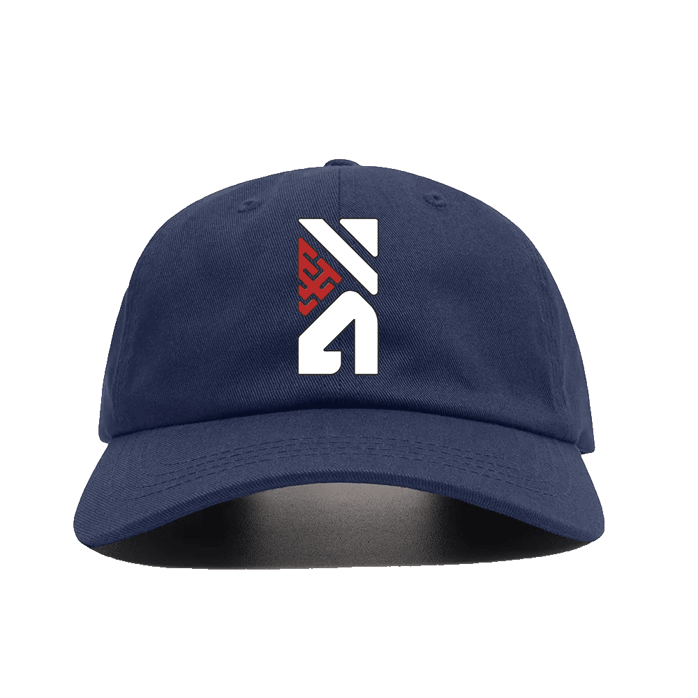 The Hustle Groove Co. Embroidery Logo Navy Blue Baseball Cap