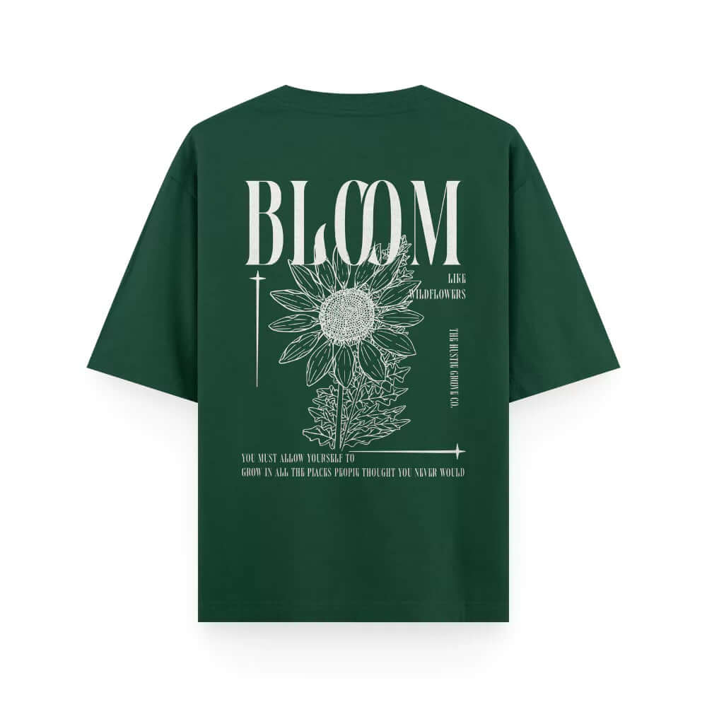 BLOOM - UNISEX BACK PRINT T-SHIRT DARK EDITION