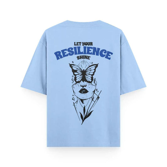 Let your Resilience Shine - Oversized Baby Blue Women's T-shirt