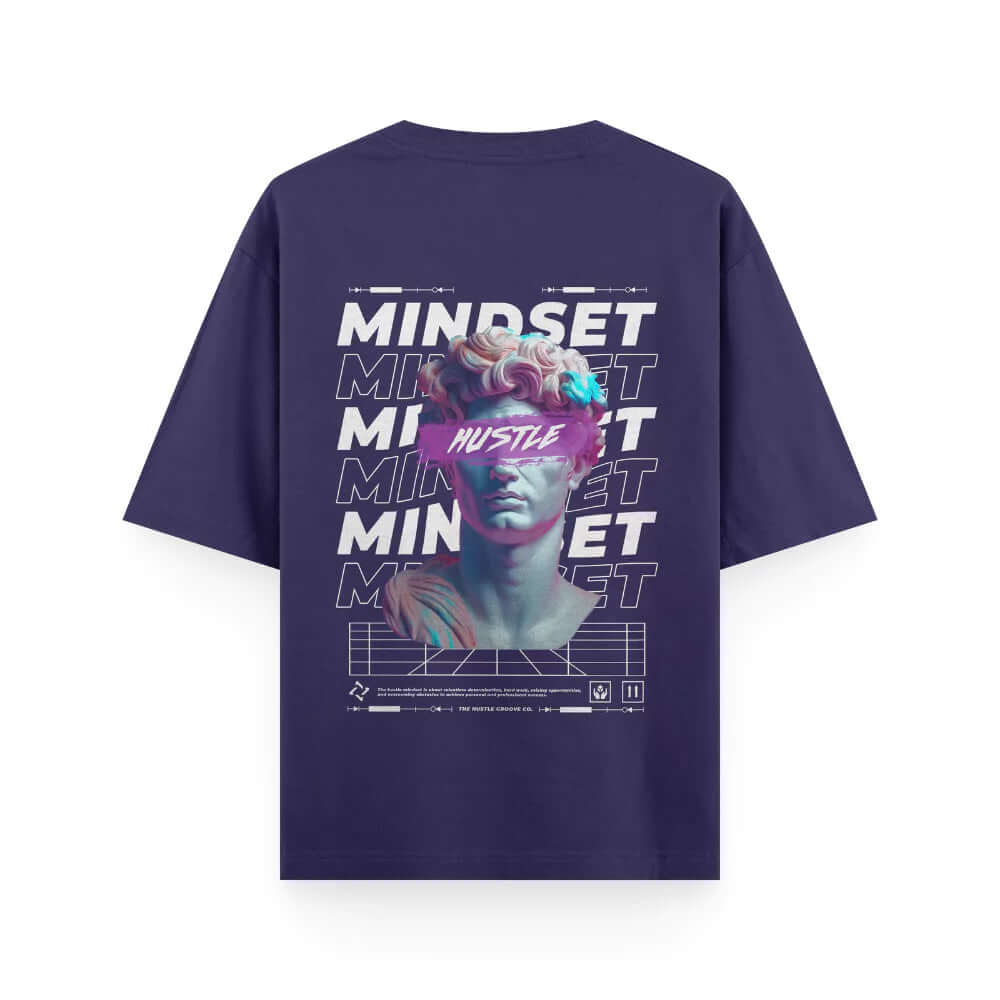 Hustle Mindset - Oversized Purple T-shirt | Unisex